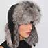 Women’s Silver Fox Fur Trapper Hat